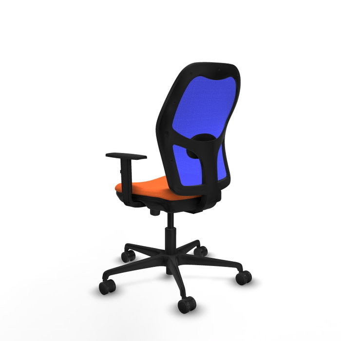 PIQUERAS Y CRESPO Chaise de Bureau Jorquera Orange Maille Bleue PIQUERAS Y CRESPO Chaise de Bureau Jorquera Orange Maille Bleue