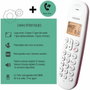 Logicom DECT ILOA 150 SOLO Téléphone fixe sans fil Framboise