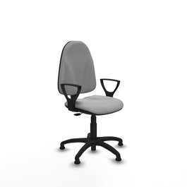 PIQUERAS Y CRESPO Chaise de bureau Algarra, tissu gris clair, mécanisme Contact permanent