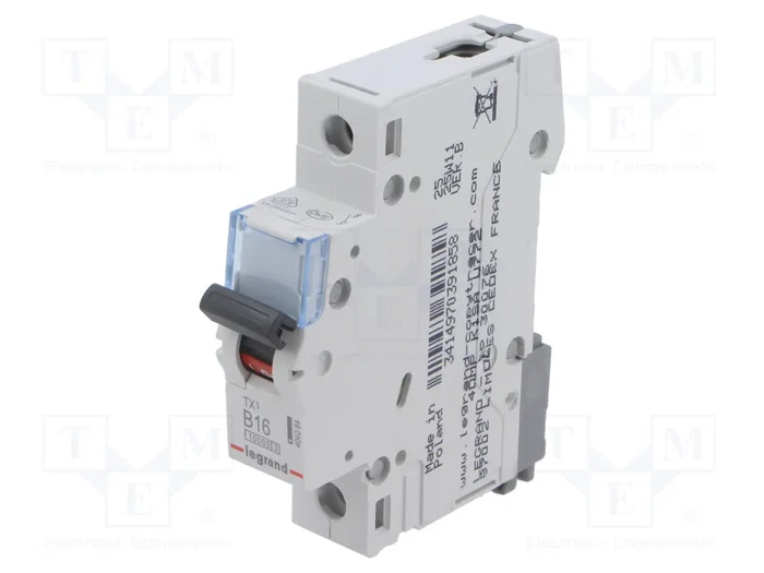 LEGRAND Disjoncteur S310 TX 16A 230V AC 1P 10kA LEGRAND Disjoncteur S310 TX 16A 230V AC 1P 10kA