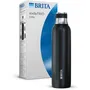 Brita - Bouteille isotherme en acier inoxydable noir 0,65L - Compatible avec SodaTRIO - Lavable au lave-vaisselle