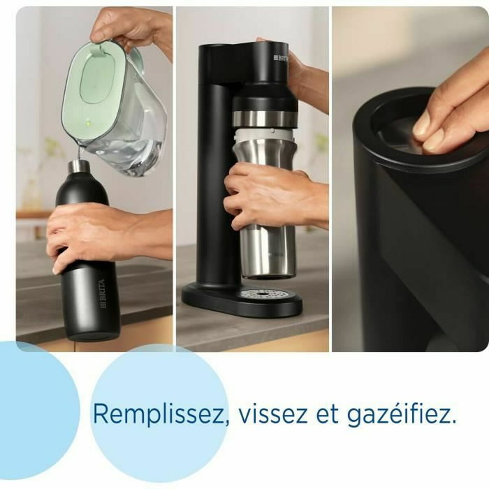 Brita Bouteille isotherme compatible SodaTRIO - 0,65L - Noir