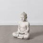 BigBuy Home Figurine Décorative Gris Buda Ethnique