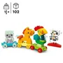 Lego 10412 DUPLO Mon Premier Train des Animaux, Jouet à Tirer avec Roues et Animaux à Construire pour Enfants - Développement Motricité Fine