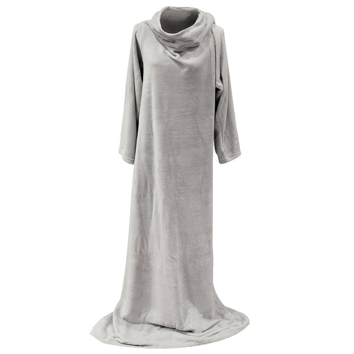 Home Deco Factory Mante avec manches Gris 140x180 cm Home Deco Factory Mante avec manches Gris 140x180 cm
