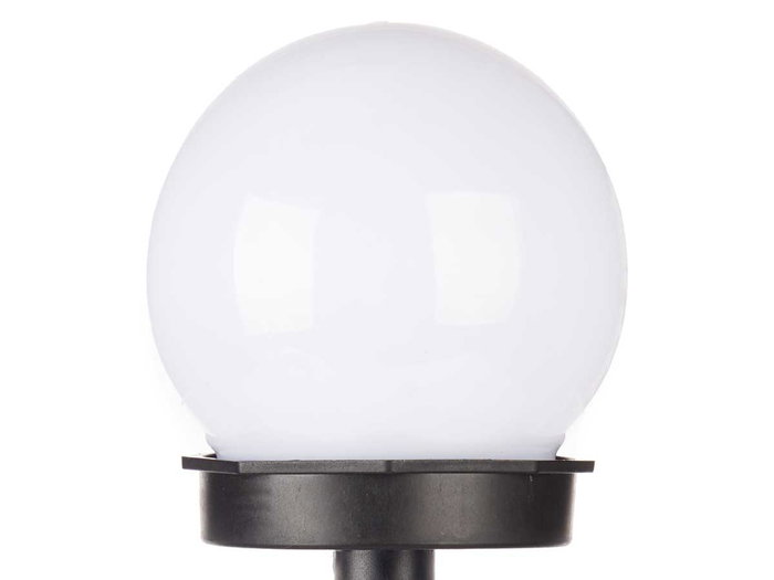 Ibergarden Balise Solaire Balle Lumière Blanche 10 cm Plastique Blanc Noir (Set de 12) Ibergarden Balise Solaire Balle Lumière Blanche 10 cm Plastique Blanc Noir (Set de 12)