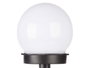 Ibergarden Balise Solaire Balle Lumière Blanche 10 cm Plastique Blanc Noir (Set de 12)