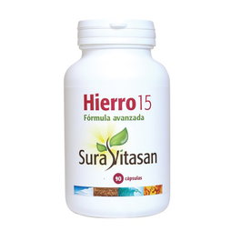 SURA VITASAN Hierro 15, 90 capsules