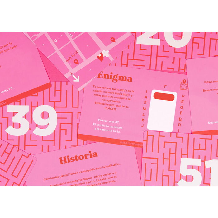 HELLOFUN! Jeu Hot Room en espagnol - Escape room érotique pour couples +18 ans - 5 histoires avec énigmes et défis