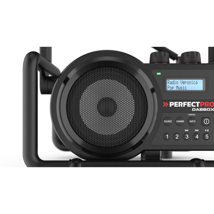 PerfectPro DABBOX Job Site Radio - Noir