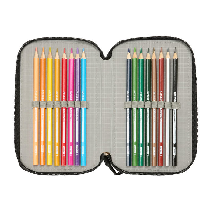 Fourre-tout The Avengers Bleu Noir 12,5 x 19,5 x 5,5 cm 37 Pièces Fourre-tout The Avengers Bleu Noir 12,5 x 19,5 x 5,5 cm 37 Pièces