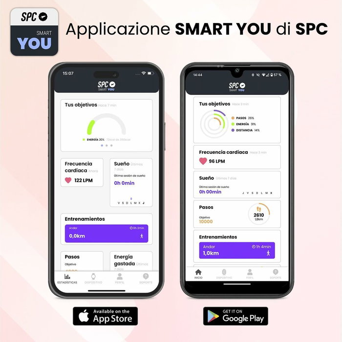 Montre intelligente SPC 9656B Argenté Acier