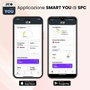 SPC Smartee Duo Velvet 9656B - Blanc, Argenté, Acier