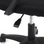 Home Deco Factory Chaise de bureau noire réglable