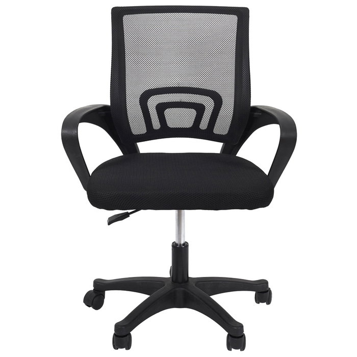 Home Deco Factory Chaise de bureau noire réglable
