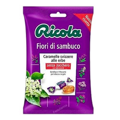 Ricola Bonbons aux plantes Ricola goût fleur de sureau sans sucre 70g Ricola Bonbons aux plantes Ricola goût fleur de sureau sans sucre 70g
