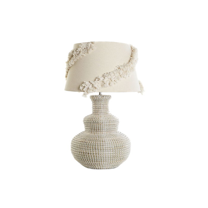 DKD Home Decor Lampe de bureau Blanc Marron DKD Home Decor Lampe de bureau Blanc Marron