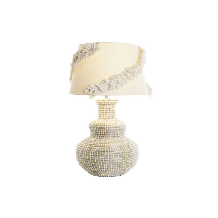 DKD Home Decor Lampe de bureau Blanc Marron DKD Home Decor Lampe de bureau Blanc Marron