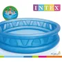 Intex Soft Side Pool - Piscine gonflable ronde bleue pour enfant et famille, 188x46 cm, 666 litres, 3 chambres à air, bonde de vidange, dès 3 ans