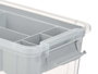 Kipit Organiseur Plastique Gris 5 L 29.5x14.5x19.2 cm avec Bandeja (Set de 6)