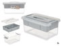 Kipit Organiseur Plastique Gris 5 L 29.5x14.5x19.2 cm avec Bandeja (Set de 6)