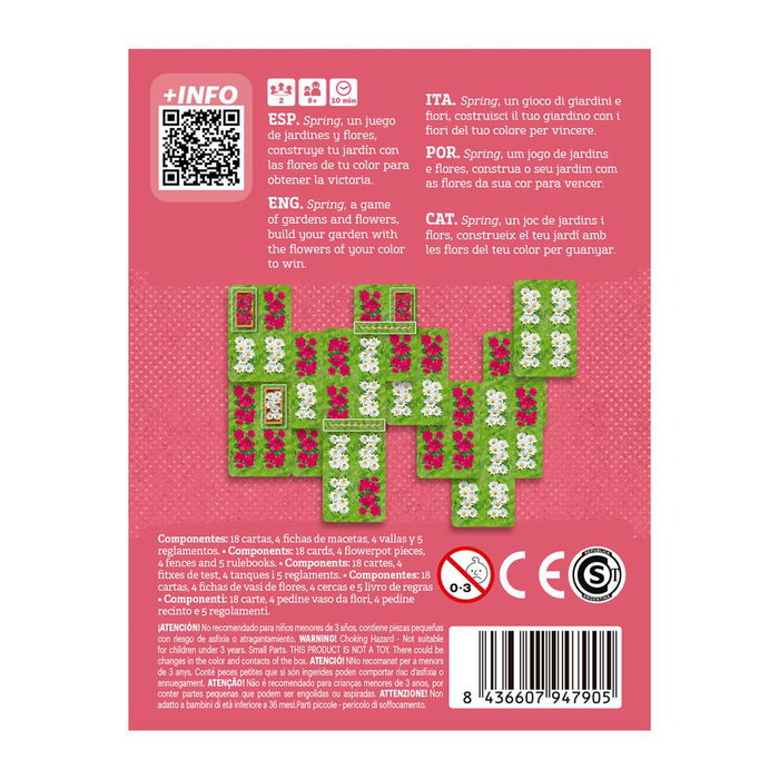 Devir Spring Jeu de société stratégie placement cartes 8+ ans 2 joueurs Devir Spring Jeu de société stratégie placement cartes 8+ ans 2 joueurs