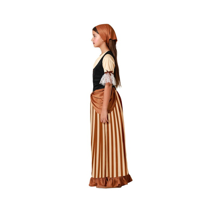 Atosa Déguisement Mesonera Marron avec Robe et Diadème pour Fille