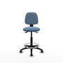 PIQUERAS Y CRESPO Tabouret Isso Asynchrone Tissu Bleu ciel