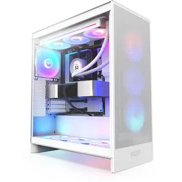 NZXT H7 Flow RGB (2024) Boîtier PC Moyen Tour Blanc