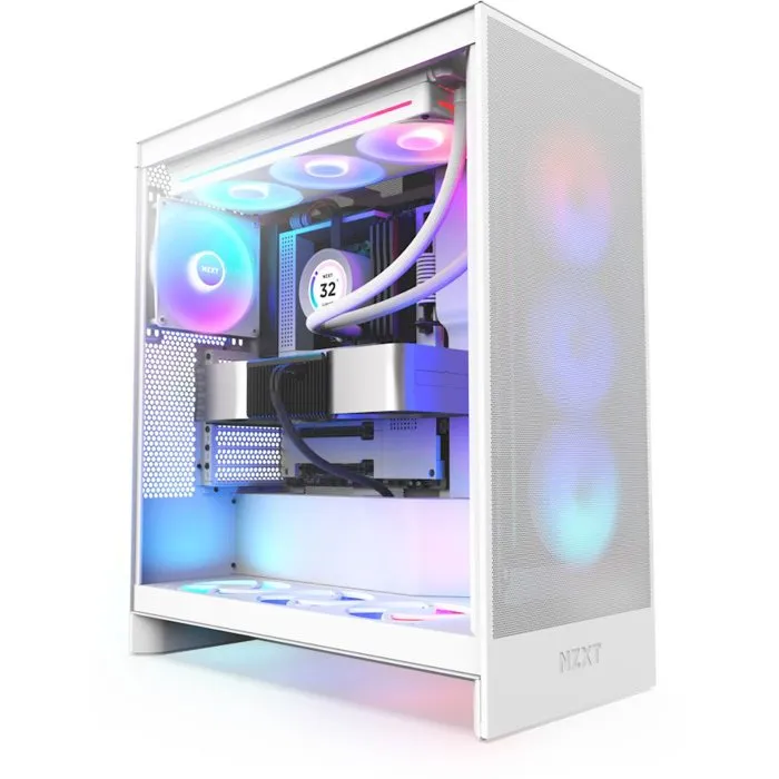NZXT H7 Flow RGB (2024) Boîtier PC Moyen Tour Blanc NZXT H7 Flow RGB (2024) Boîtier PC Moyen Tour Blanc