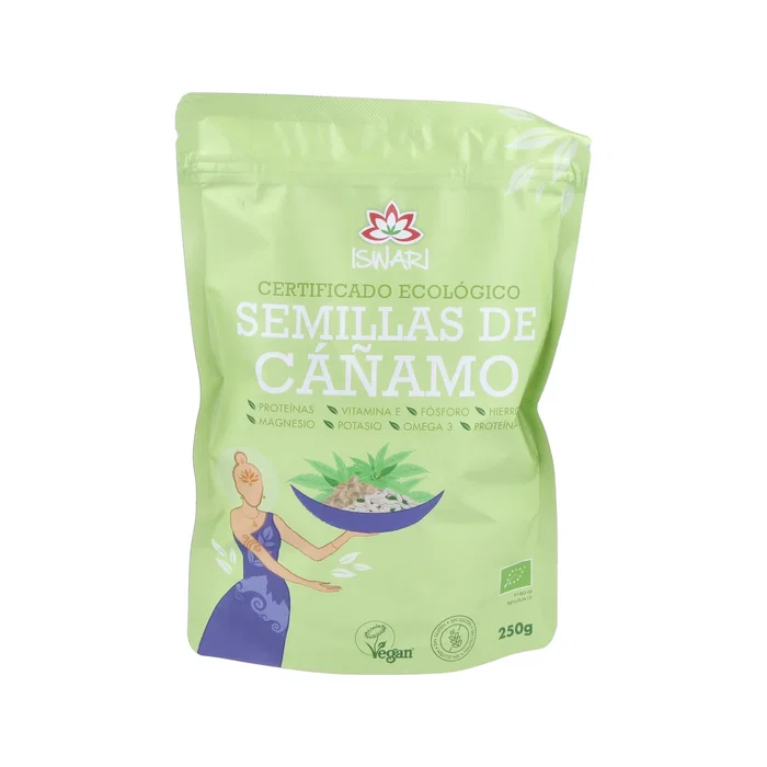 ISWARI Graines de Chanvre Décortiquées Bio 250g ISWARI Graines de Chanvre Décortiquées Bio 250g