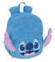 Safta Mochila peluche guarderia Stitch 22x27x10cm - Sac à dos en peluche personnage Disney pour garderie, 36 mois