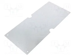 FIBOX Plaque de montage en acier zinc 136x303mm EURONORD