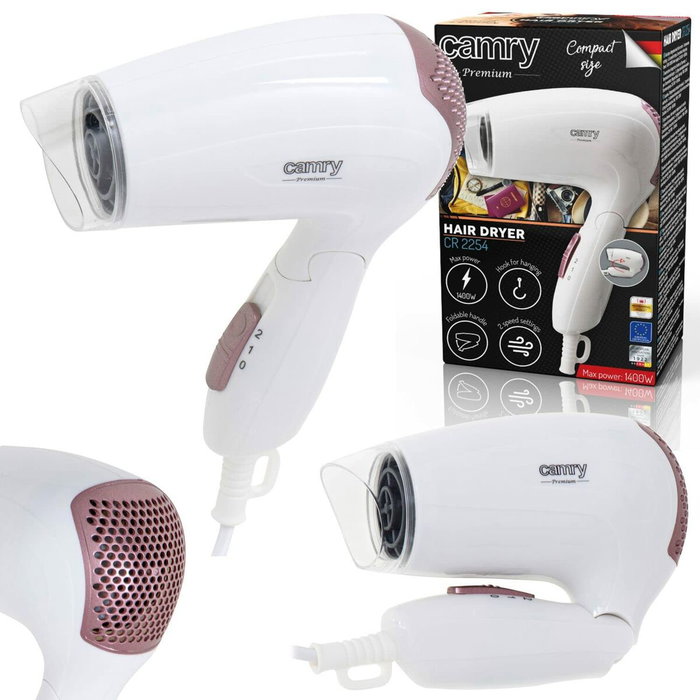 Adler CR 2254 Sèche-cheveux 1200 W Blanc et Noir