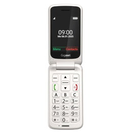 Gigaset GL595 Téléphone Mobile Senior Blanc Perle avec Bouton SOS, Écran 2.8 Pouces