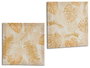 Giftdecor Lienzo 28x28 cm Feuille Naturelle Assortis (Set de 36)