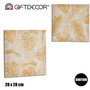 Giftdecor Lienzo 28x28 cm Feuille Naturelle Assortis (Set de 36)