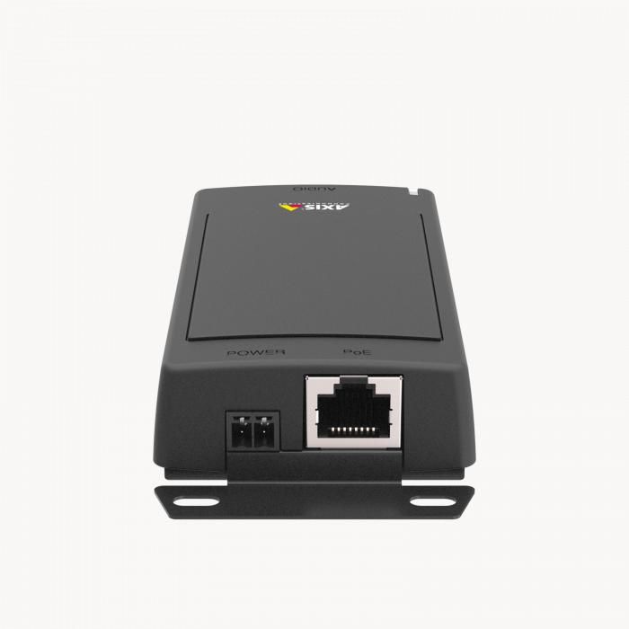 Axis C8110 Pont Audio Réseau, Solution SIP PoE, Gestion de Zone Audio Manager Edge, Intégration Audio Analogique et Numérique