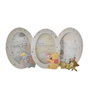 WIDDOP & CO Cadre photo en résine avec Dumbo Disney en 3D, peint à la main, finition grise et décoration étoilée - Cadre autonome pour décoration d'intérieur