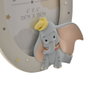 WIDDOP & CO Cadre photo en résine avec Dumbo Disney en 3D, peint à la main, finition grise et décoration étoilée - Cadre autonome pour décoration d'intérieur