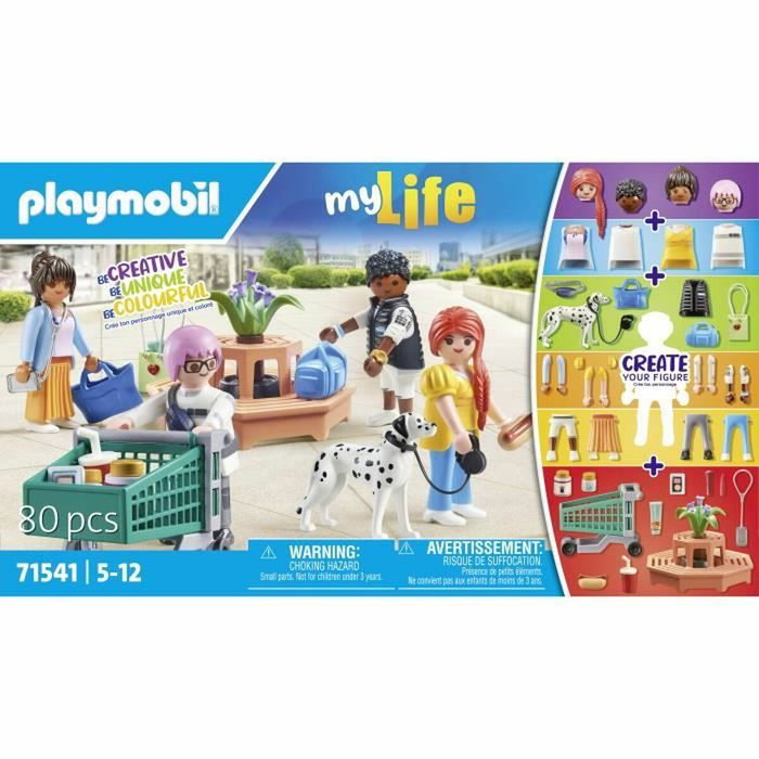 Playmobil My Figures Shopping, My Life 71541 - 80 pièces Playmobil My Figures Shopping, My Life 71541 - 80 pièces