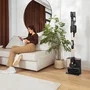 CECOTEC Conga Rockstar 5500 Hurricane Station Flex - Aspirateur balai sans sac - 30 000 Pa - Autonomie 90 min - Vidange automatique - Brosse anti-cheveux - Noir/Gris