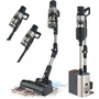 CECOTEC Conga Rockstar 5500 Hurricane Station Flex - Aspirateur balai sans sac - 30 000 Pa - Autonomie 90 min - Vidange automatique - Brosse anti-cheveux - Noir/Gris