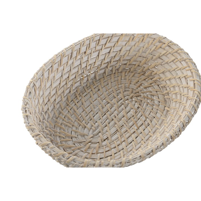 Set de basket Home ESPRIT Blanc Naturel Bambou Rotin 29 x 22 x 7 cm Set de basket Home ESPRIT Blanc Naturel Bambou Rotin 29 x 22 x 7 cm