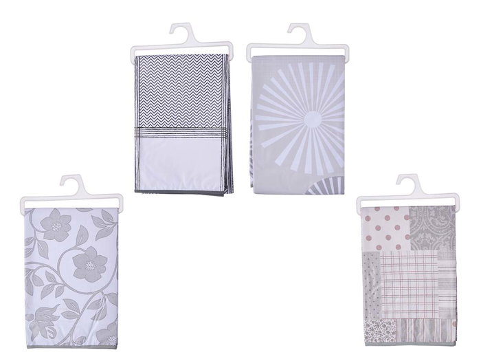 Kinvara Nappe Rectangulaire Motifs Couleurs Froides 140 x 240 cm (Set de 24)