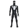 Hasbro Marvel Spider-Man - Figurine Titan Series Spider-Man en costume noir 30 cm deluxe, jouet de super-héros pour enfants dès 4 ans