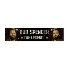 Blechwaren Fabrik Braunschweig Panneau métal avec aimant Bud Spencer The Legend 16 x 3,5 cm