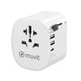 Adaptateur Prise Universelle de Voyage Muvit MCADP0006 Blanc 150 W 15 w