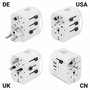 Adaptateur Prise Universelle de Voyage Muvit MCADP0006 Blanc 150 W 15 w