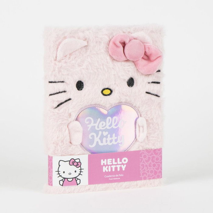 CERDÁ Carnet de notes en peluche Hello Kitty, 15x21x3 cm CERDÁ Carnet de notes en peluche Hello Kitty, 15x21x3 cm